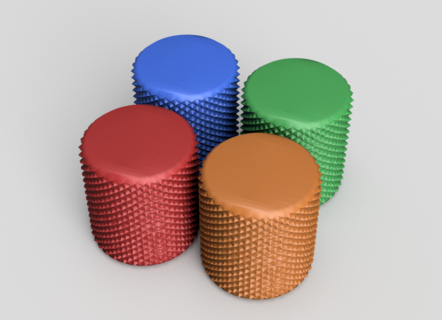 Grippy potentiometer knobs