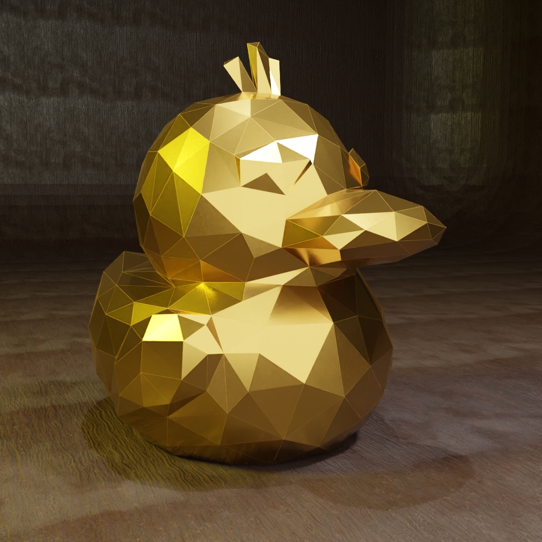 Low poly Psyduck Enton Pokemon