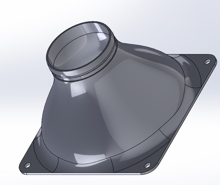 120 mm Fan Adapter to 51 mm (2") Flex Pipe