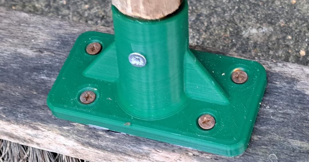 Broom Handle Replacement Bracket (Updated with extra sizes) von SD-3D ... Broom Handle Replacement Bracket (Updated with extra sizes) von SD-3D ...