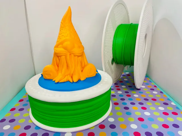 3D Printing Gnome on Spool