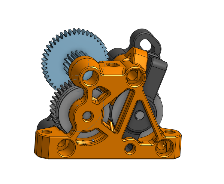 ProtoXtruder - Skeletonised front plate