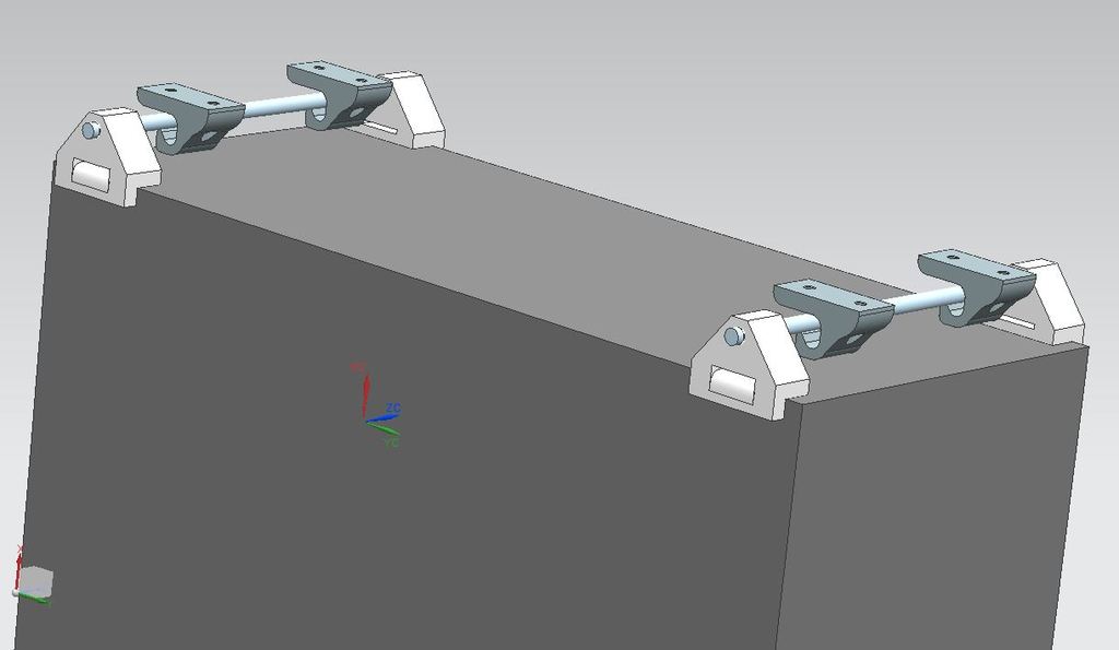 PC Cabinet removable desk mounting system