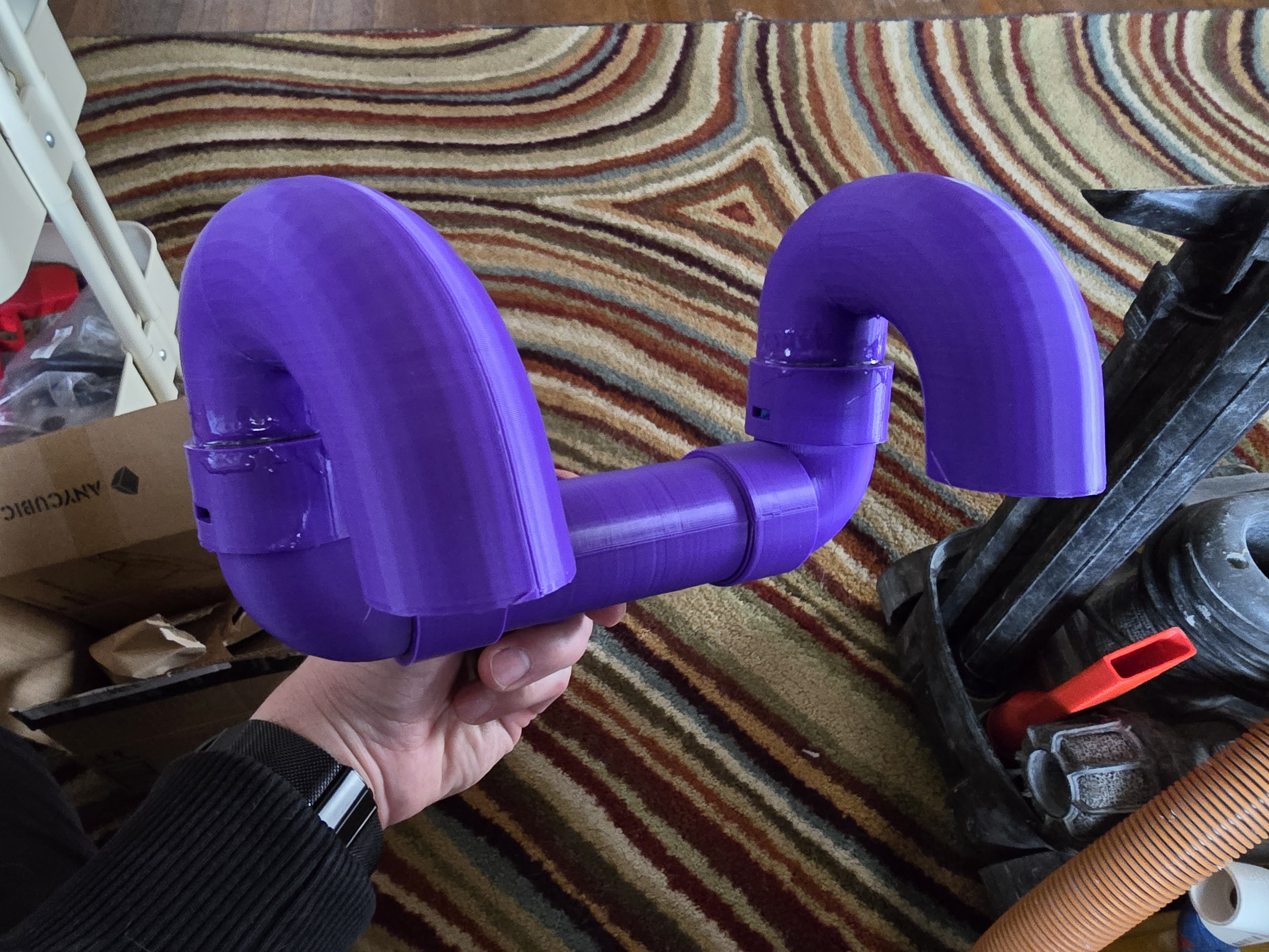 Bucket Dust Extractor with CAMLOCK connection 3D model thumbnail