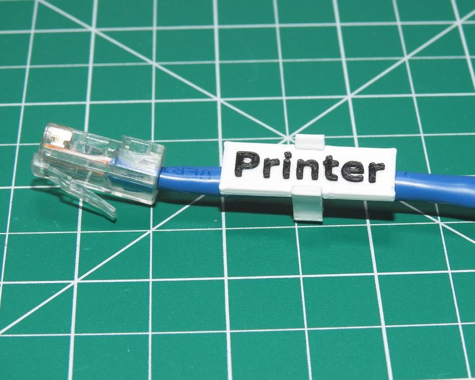Cable Tag Generator (OpenSCAD)