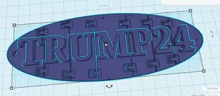 Trump flexi keychain