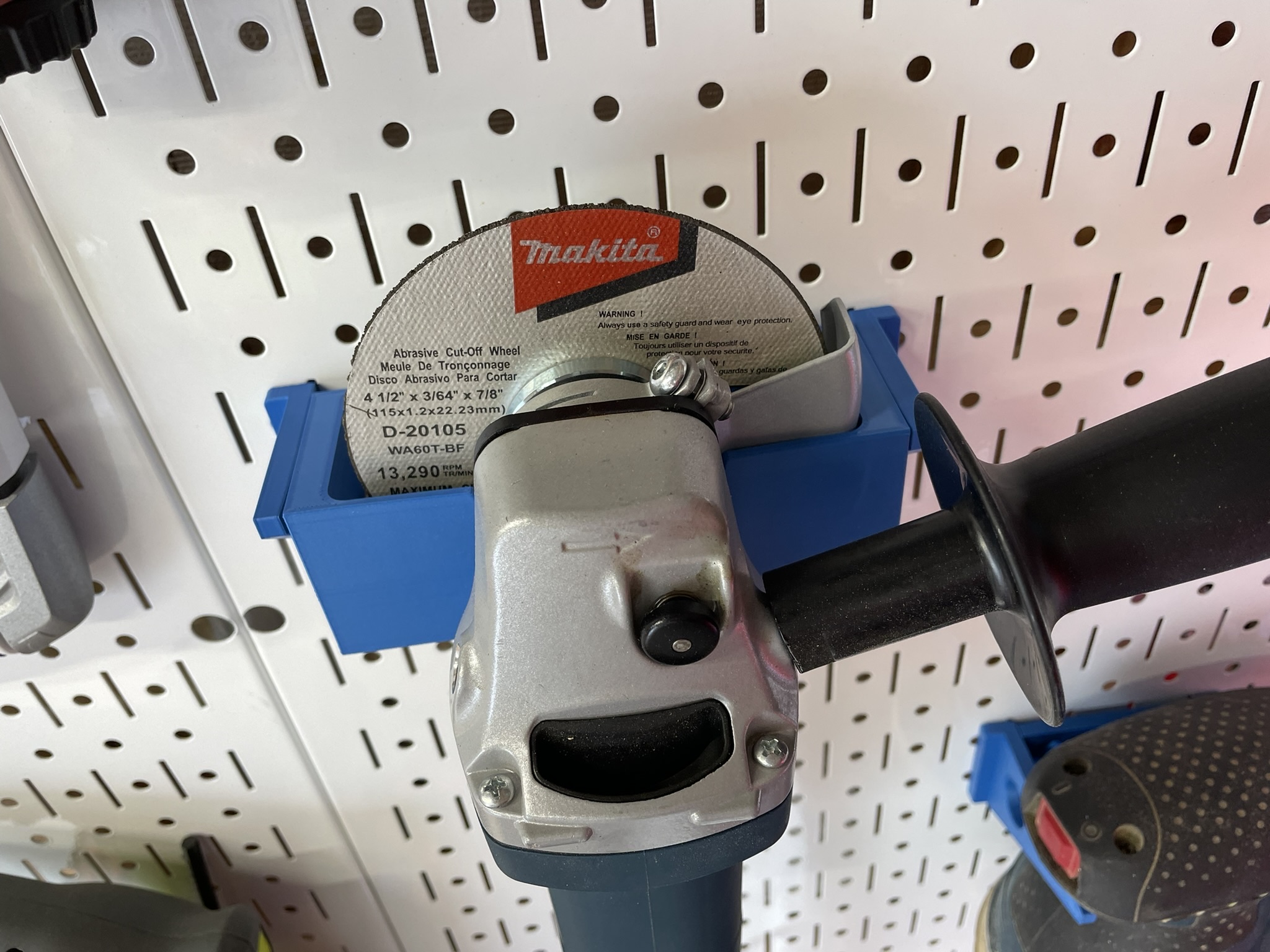 Angle Grinder Mount for Wall Control by Aaron Download free STL model