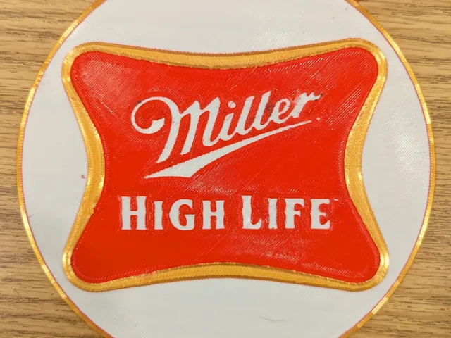 Miller High Life Beer sign placard