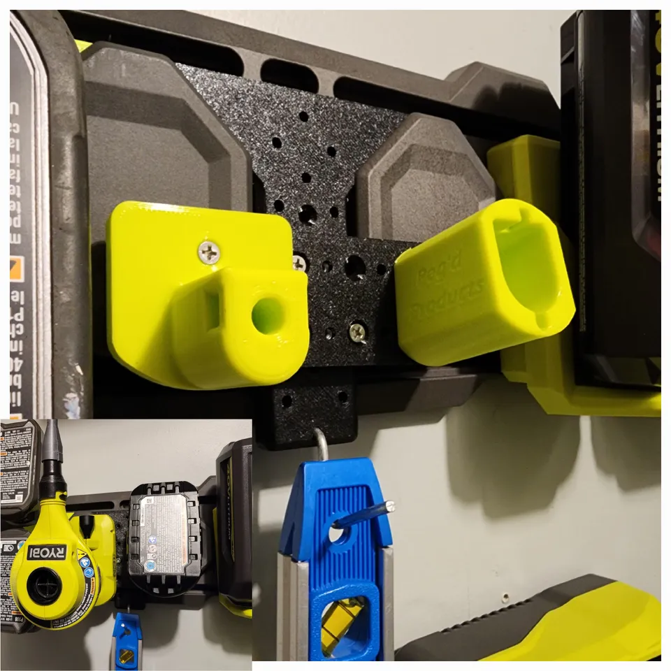Ryobi 18V 4V USB Tool Battery Combo Holder for Ryobi Link Storage Rails ...