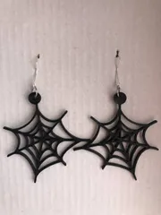 Earring pendant spiderweb aro keychain