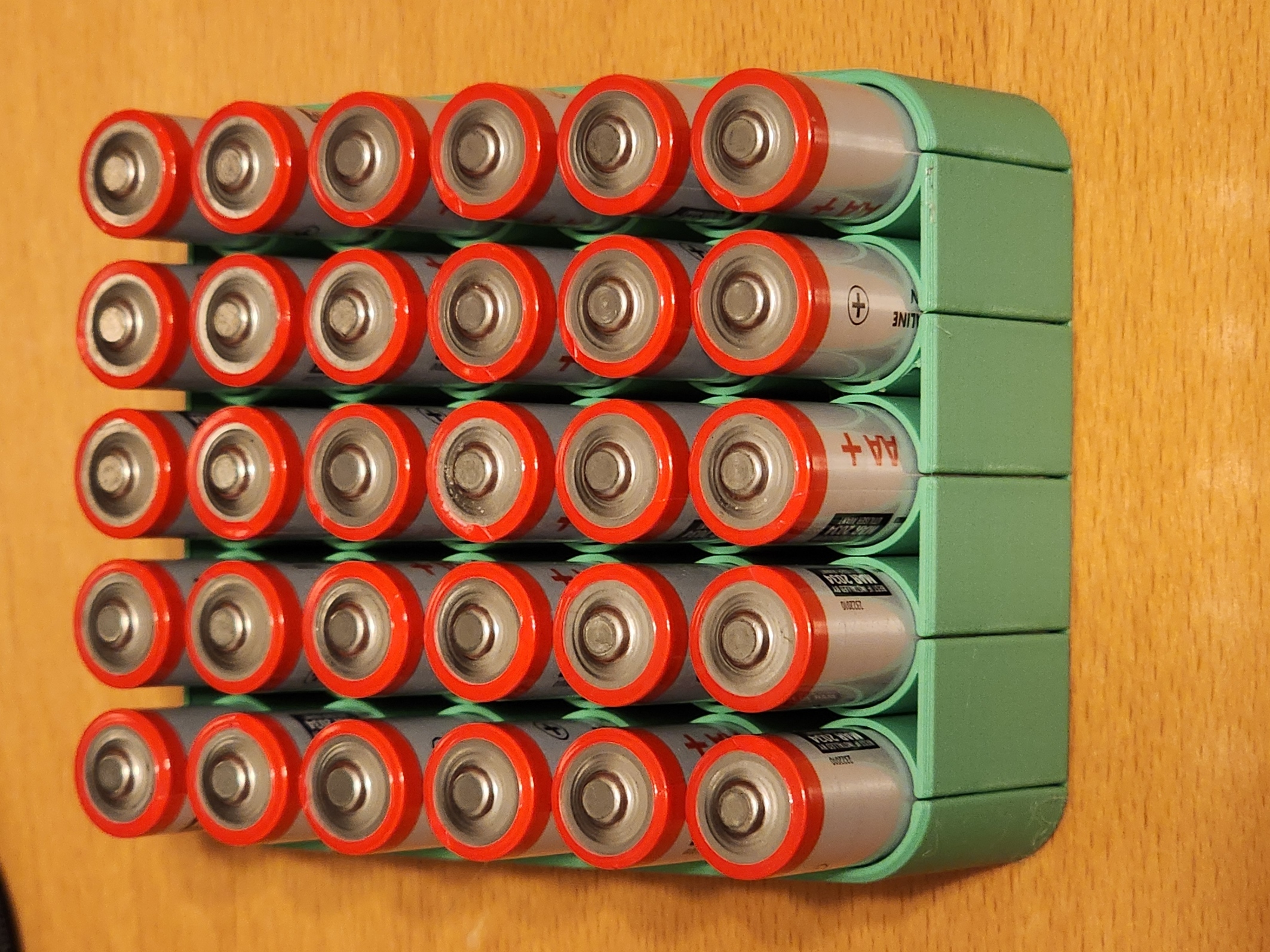 AA &amp; AAA Battery Storage Trays - Print in Spiral Vase Mode by Joe ...