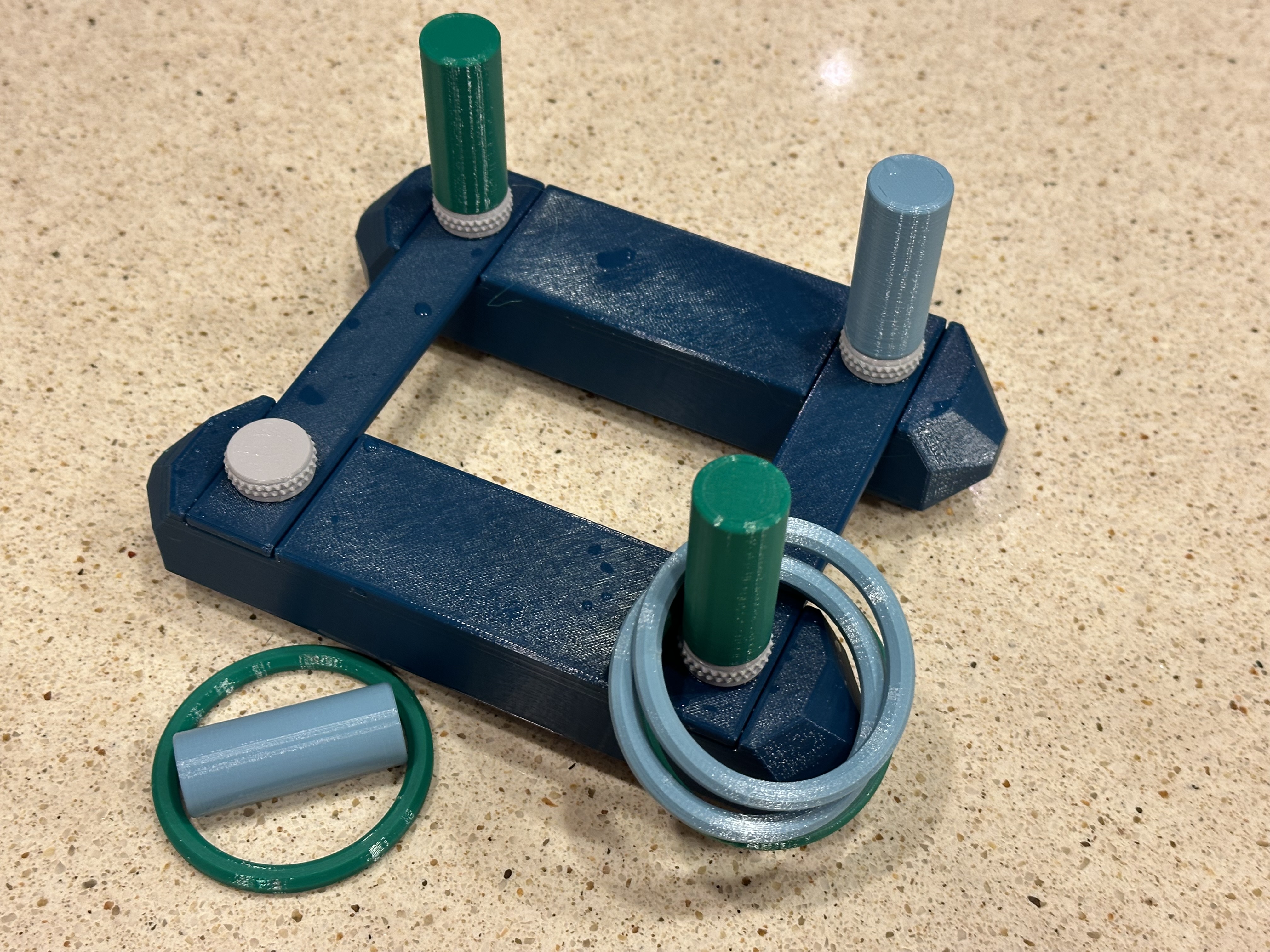 Ring Toss Pontoon Raft Tub Toy with Magnetic Targets