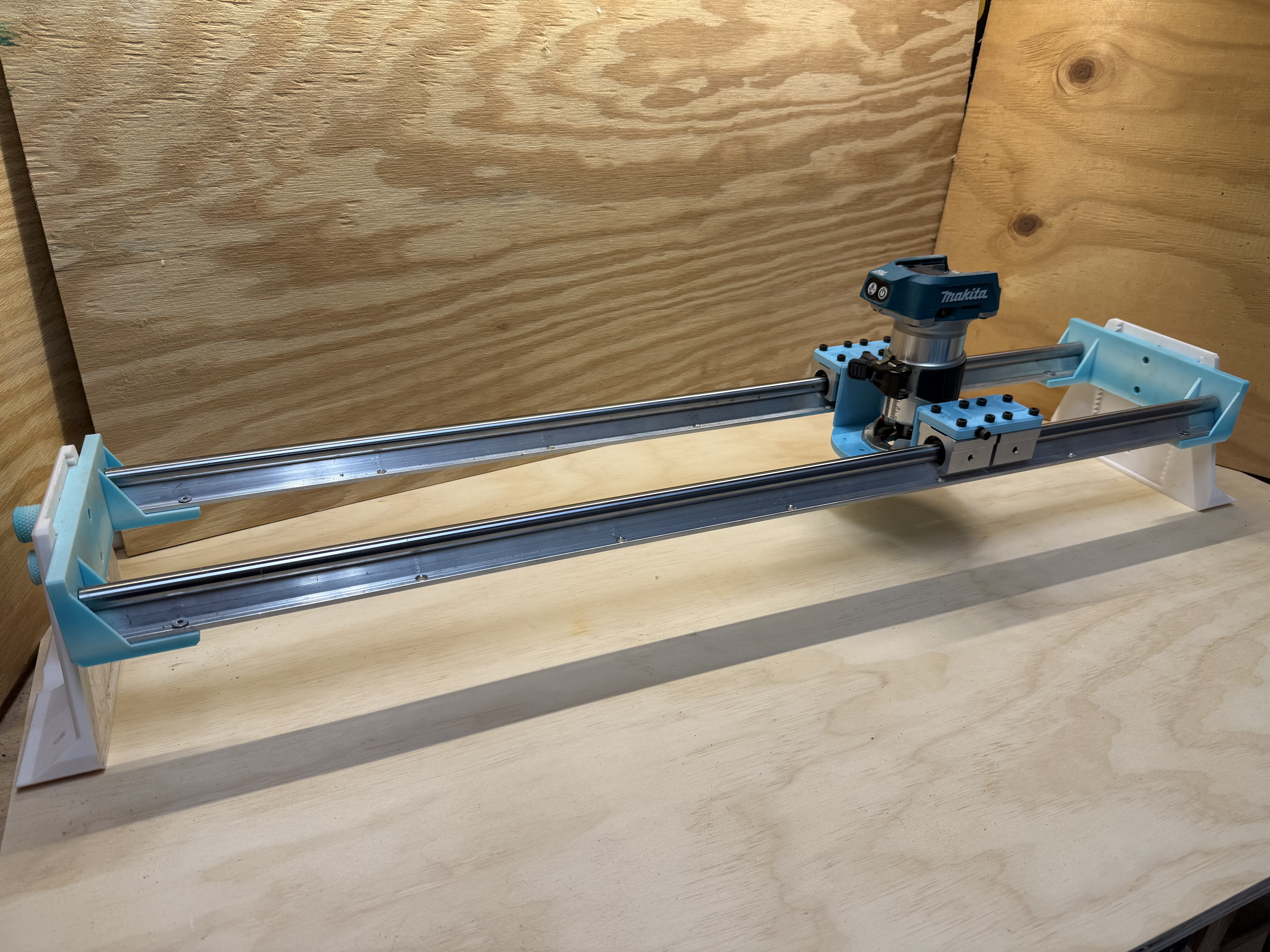 Adjustable Router Sled For A Trim Router