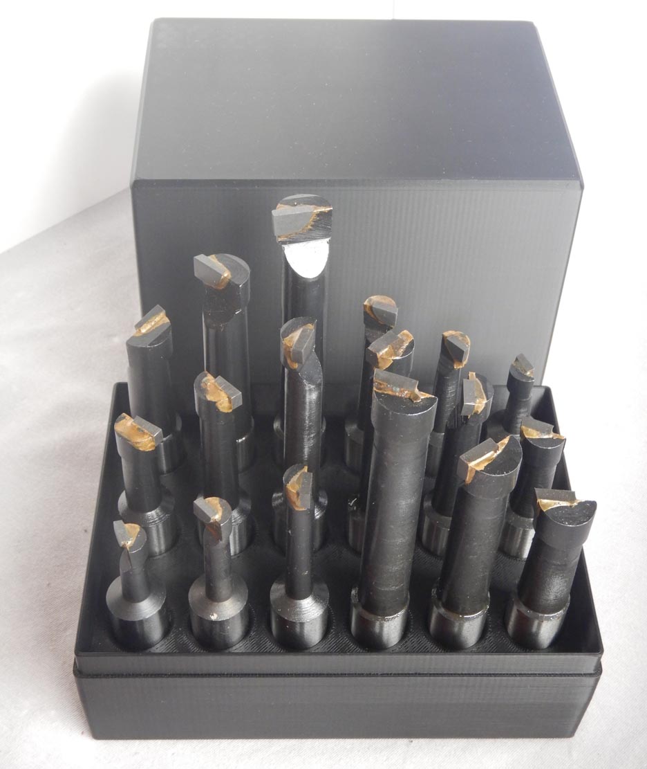 Schachtel für 18mm Bohrstangen; Box for 18mm boring bars