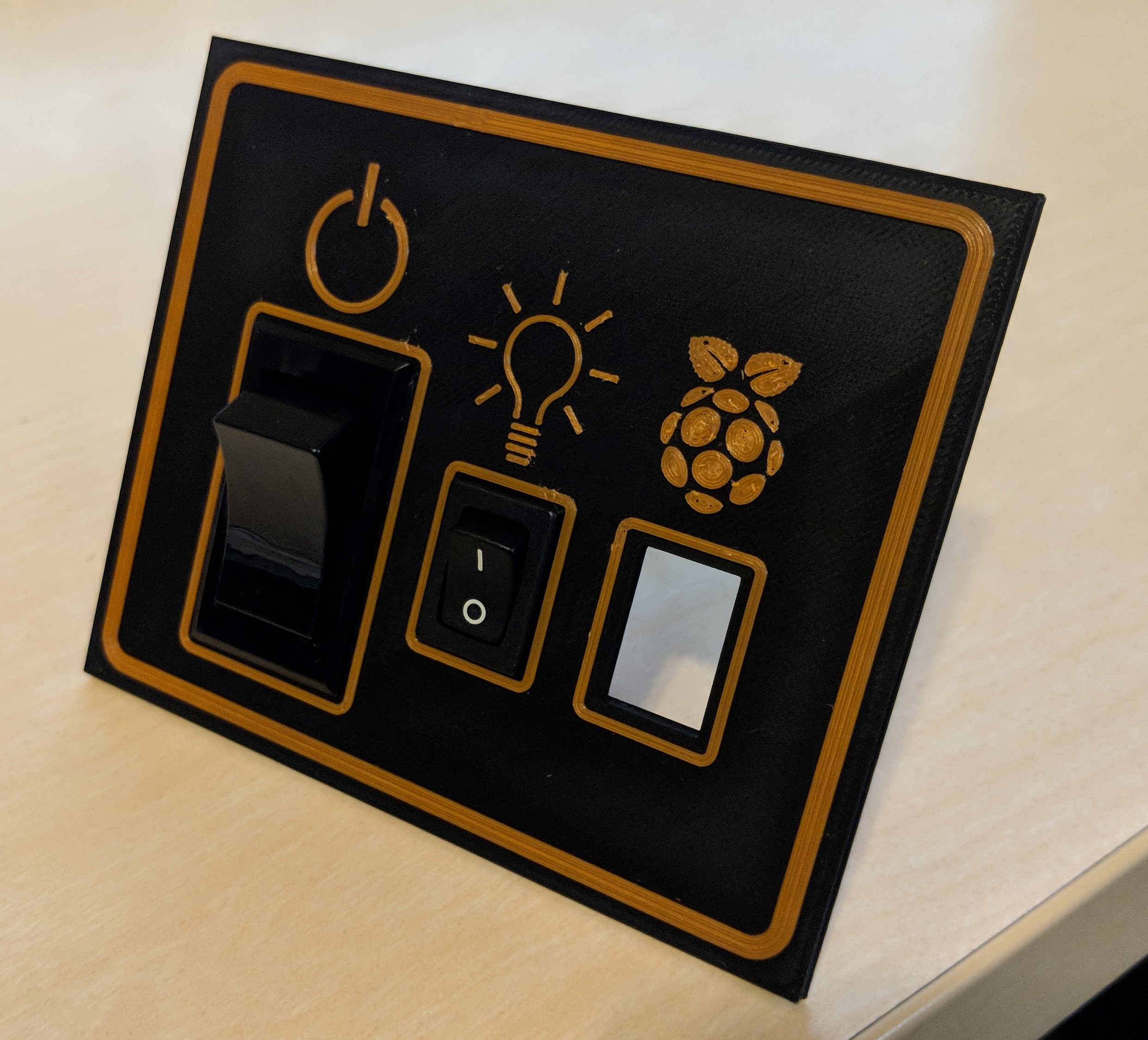 Miniatura 3 do modelo 3D RaspberryPi, Light, Printer Switch Panel