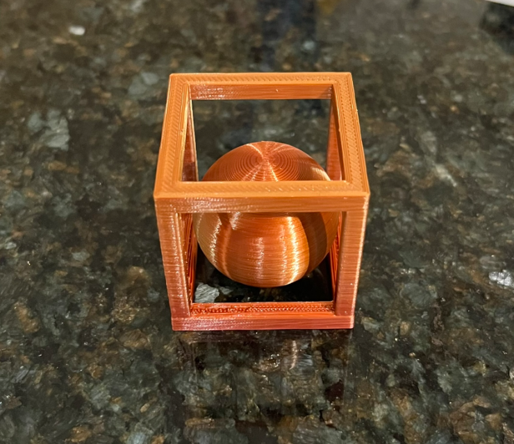 Miniatura 2 do modelo 3D Ball in a Cube