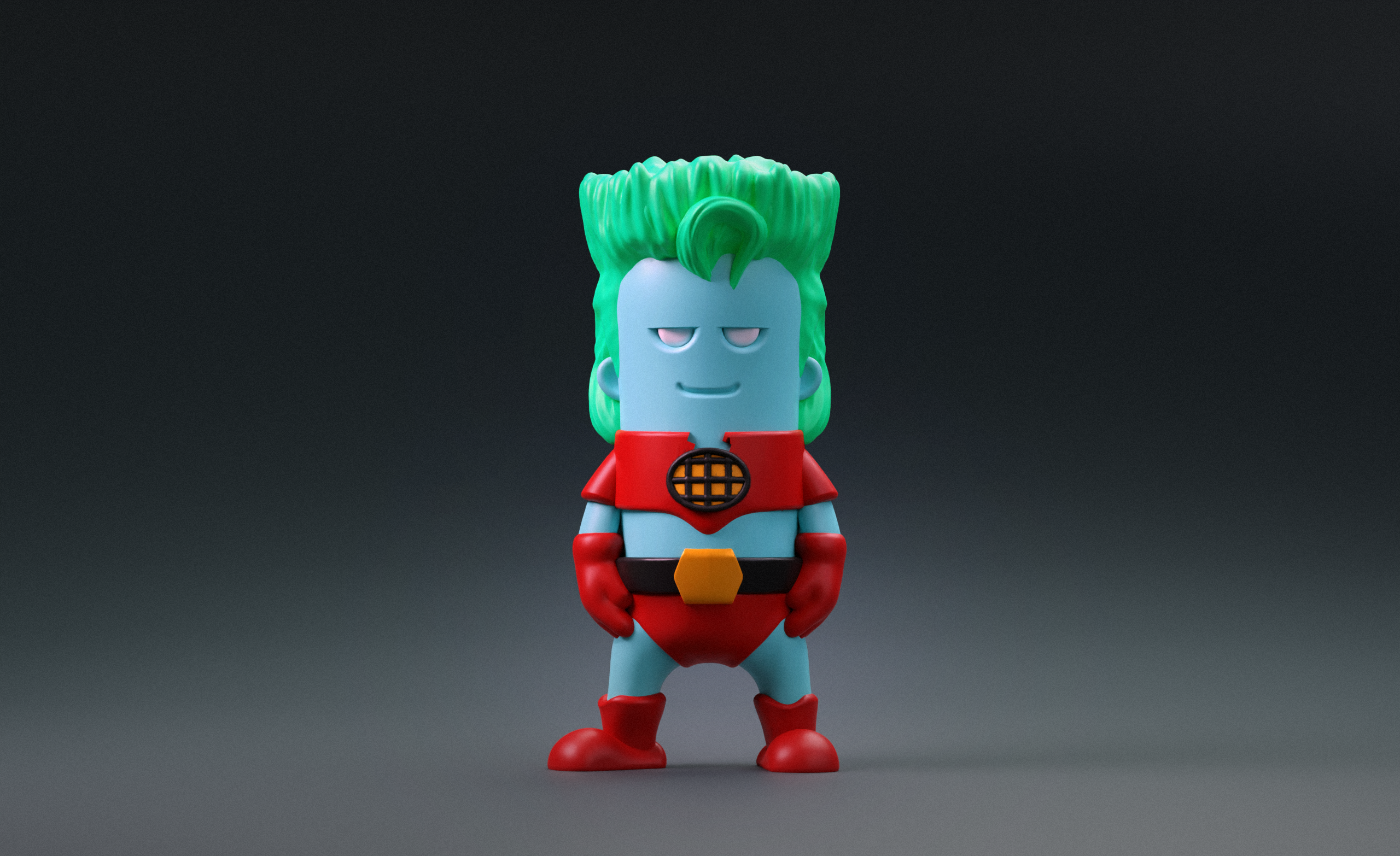 Mini Captain Planet 3D model by Wekster