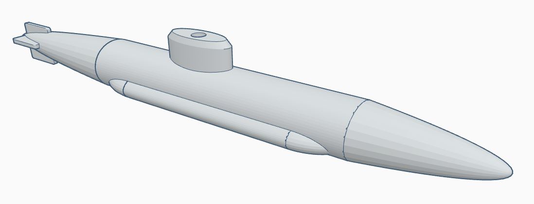 3D. Submarine toy