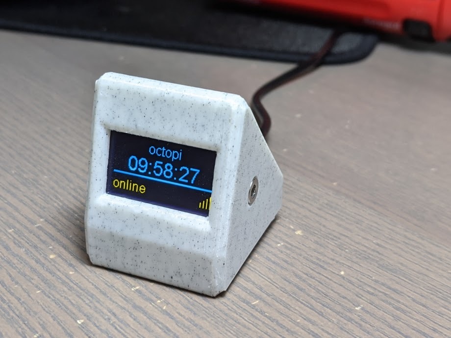 OLED Wemos D1 Mini Wedge (run Octoprint monitor or weather display)