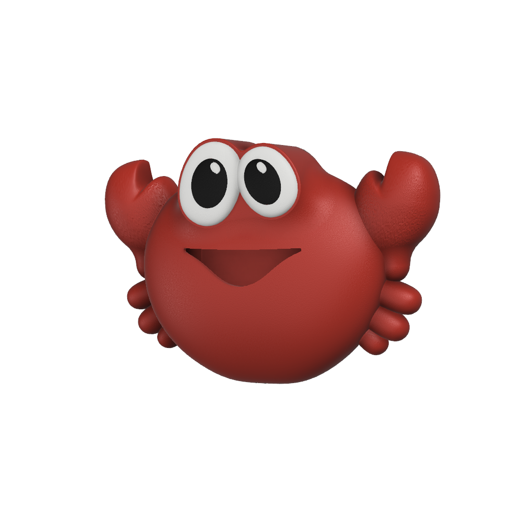 Miniatura 3 do modelo 3D Bubble Crab - Bath Toy