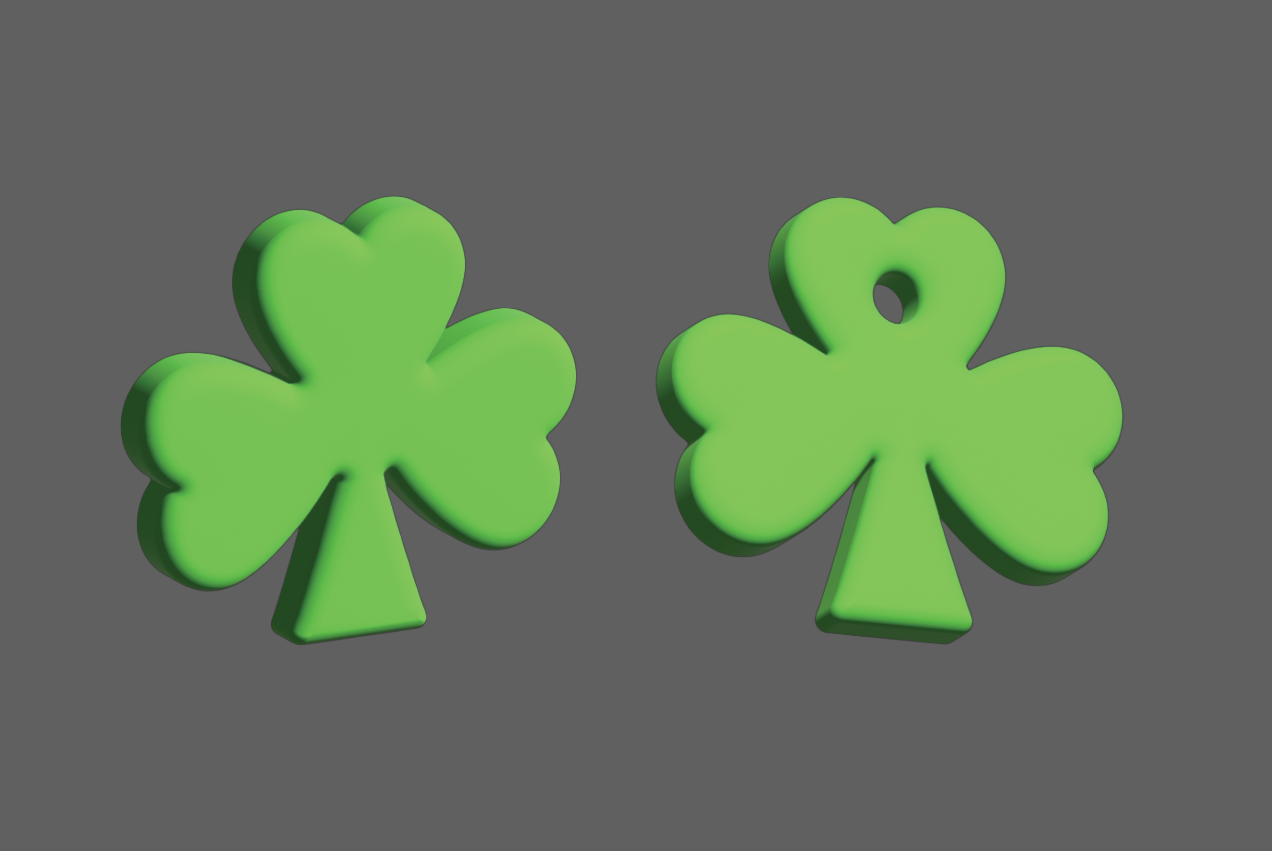 Shamrock keychain for St. Patricks Day