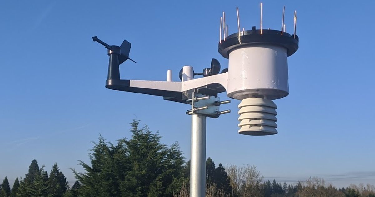 WS2000 Rain Gauge Bird Spike Ring by jurassic73 Download free STL