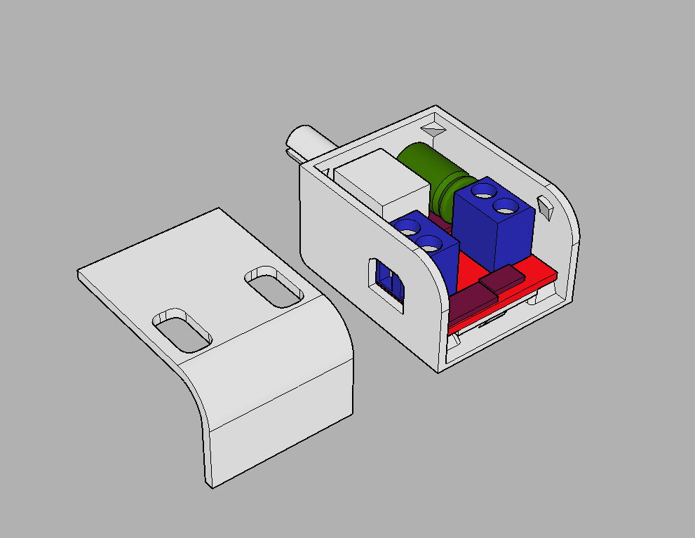 Miniatura 3 do modelo 3D DC PWM motor controller case