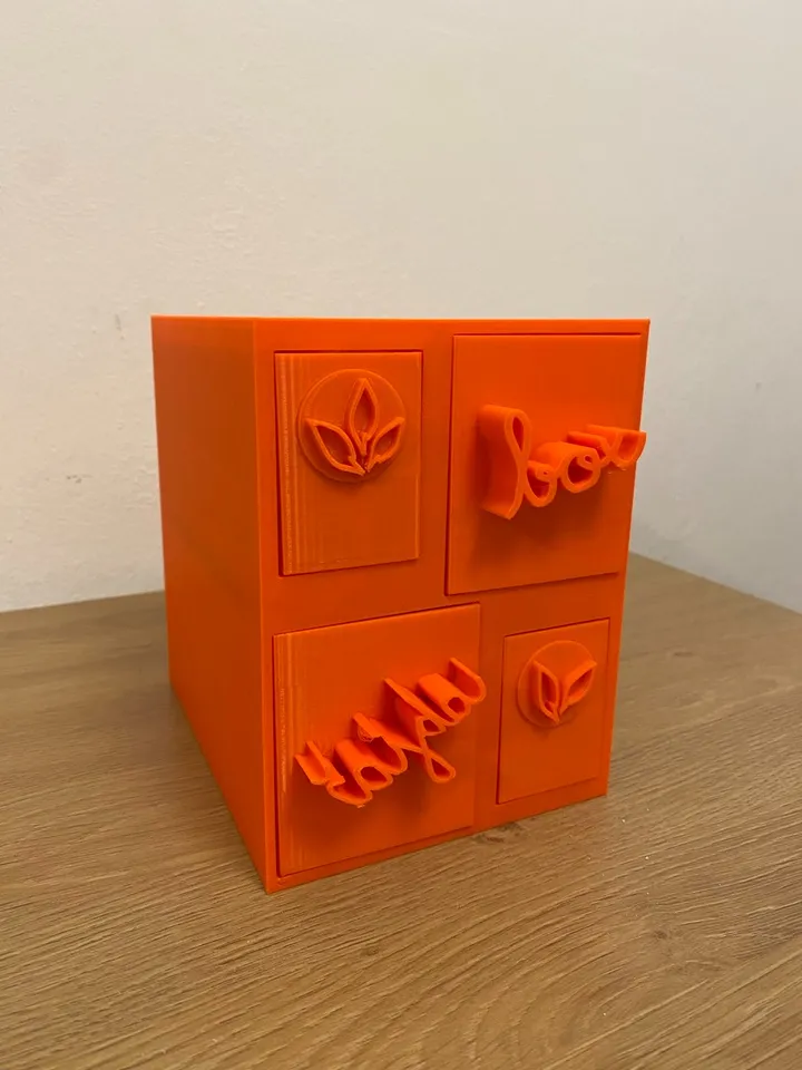 Tea box/ Organiser with drawers by BlueLizard | Download free STL model ...
