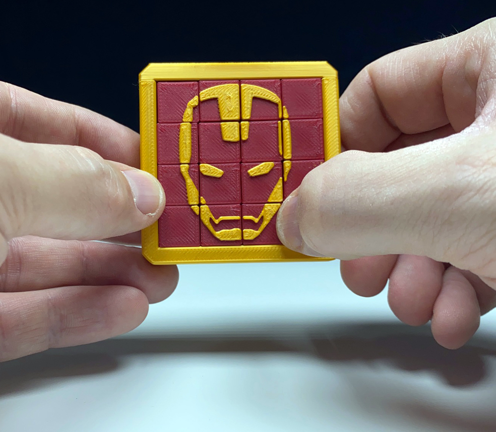 IRONMAN Sliding-Puzzle Print-In-Place (Schiebepuzzle)