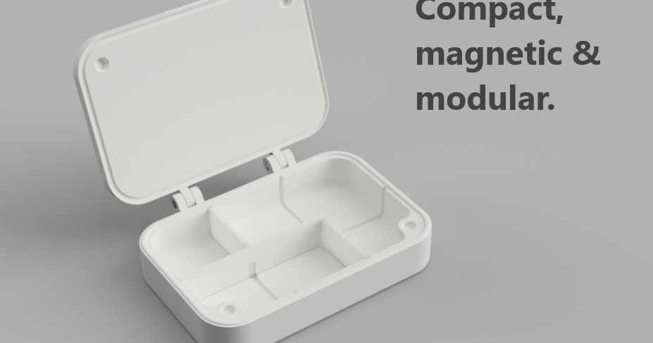 A small box with modular separators by Odbix | Download free STL model ...