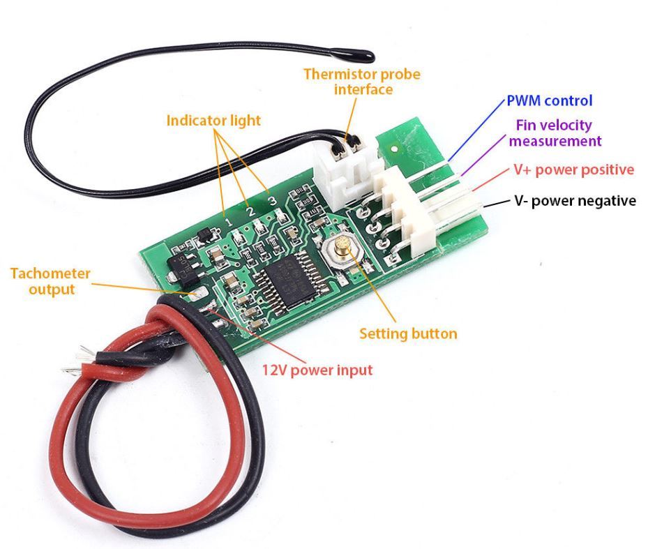Temperature Controlled Fan Controller by jurassic73 Download free STL