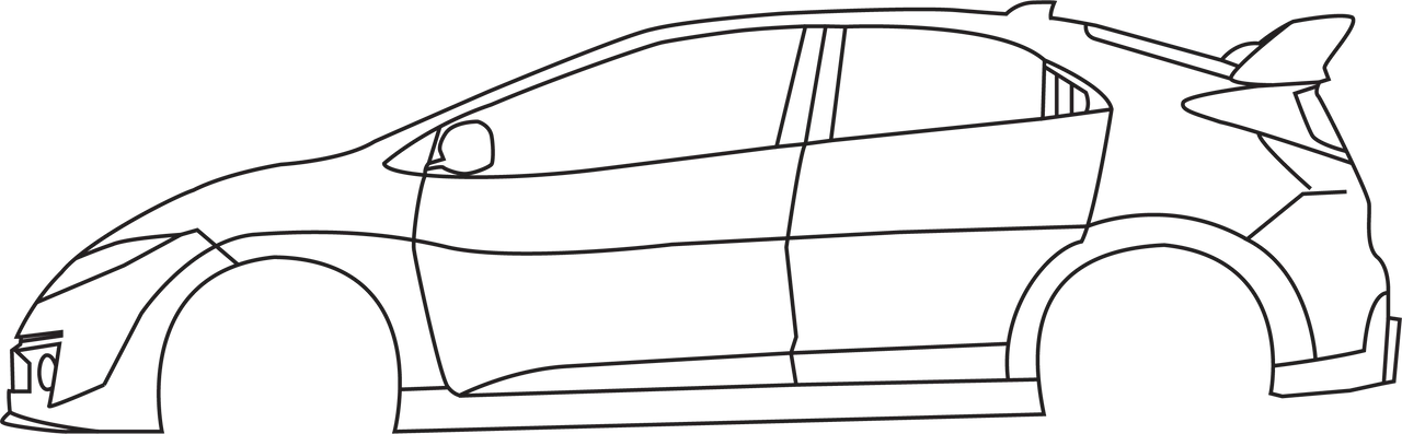 Honda Civic TypeR Silhouette by Zoltán Kiss | Download free STL model ...