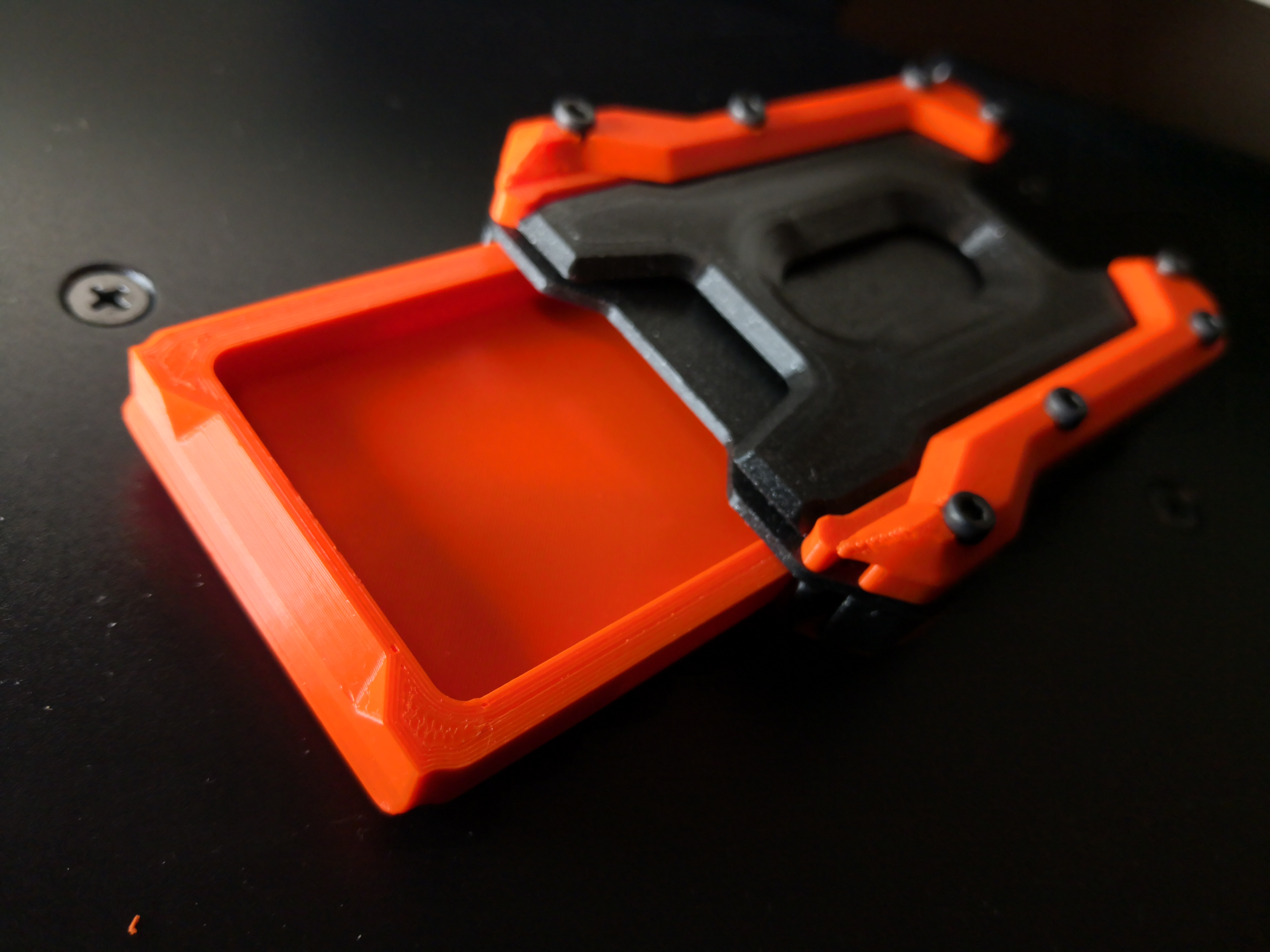 Tough Credit Card Holder with Tight Drawer for Things
