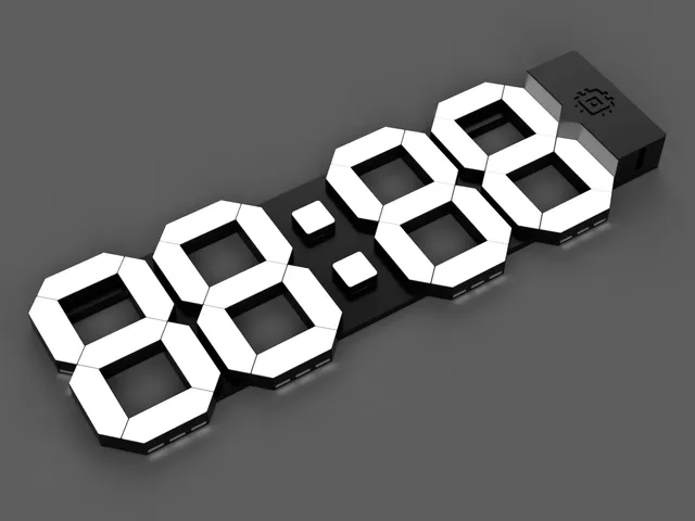 Smart Home 7-Segment Wall Clock