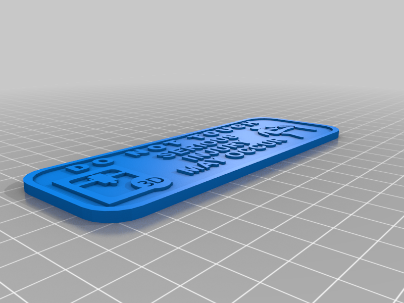 Miniatura 3 do modelo 3D Do not touch