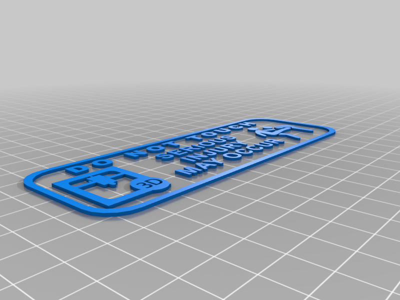 Miniatura 5 do modelo 3D Do not touch
