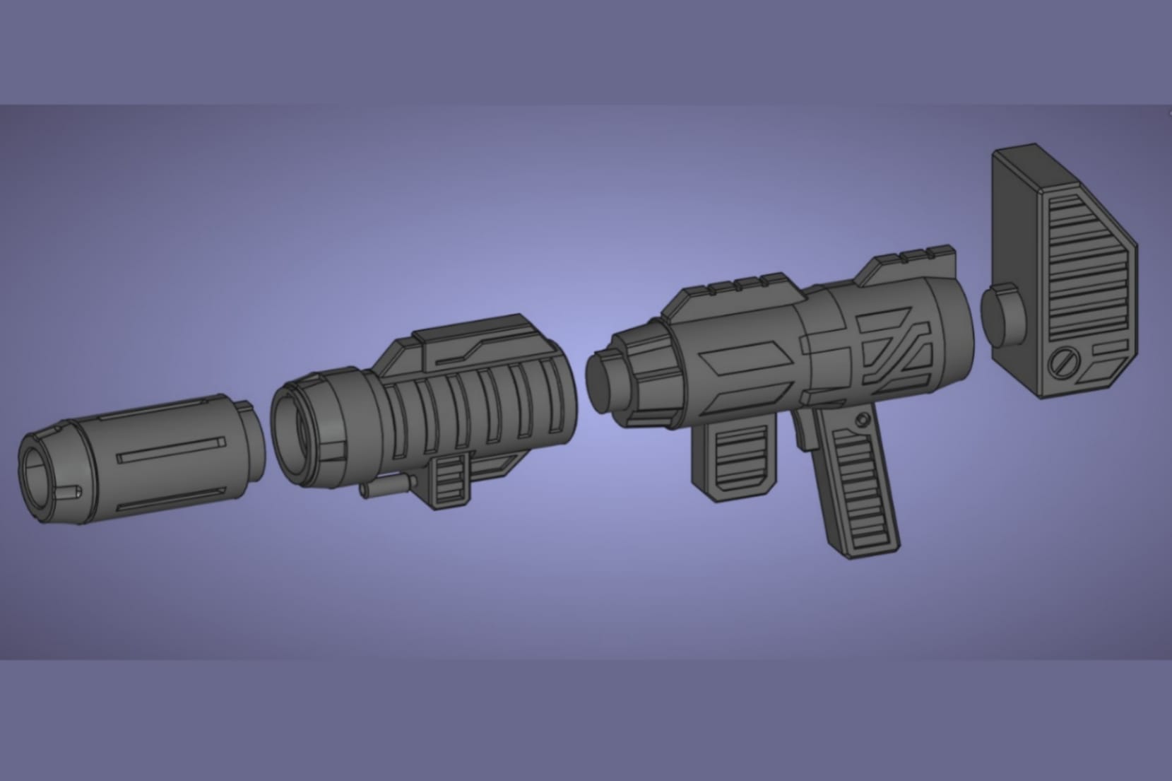 Miniatura 3 do modelo 3D Ion Blaster (Transformers G1)