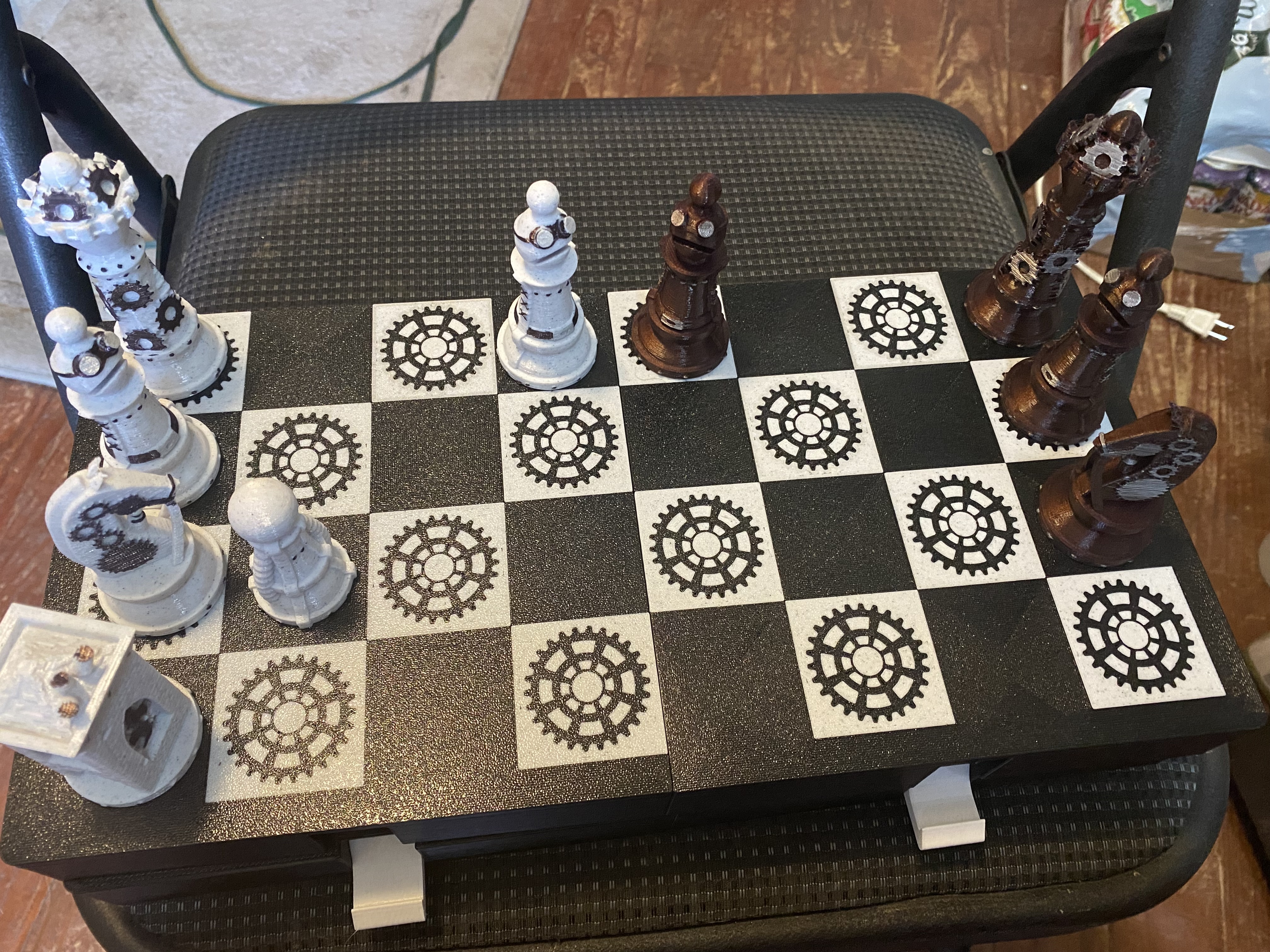 Steampunk Chess Board