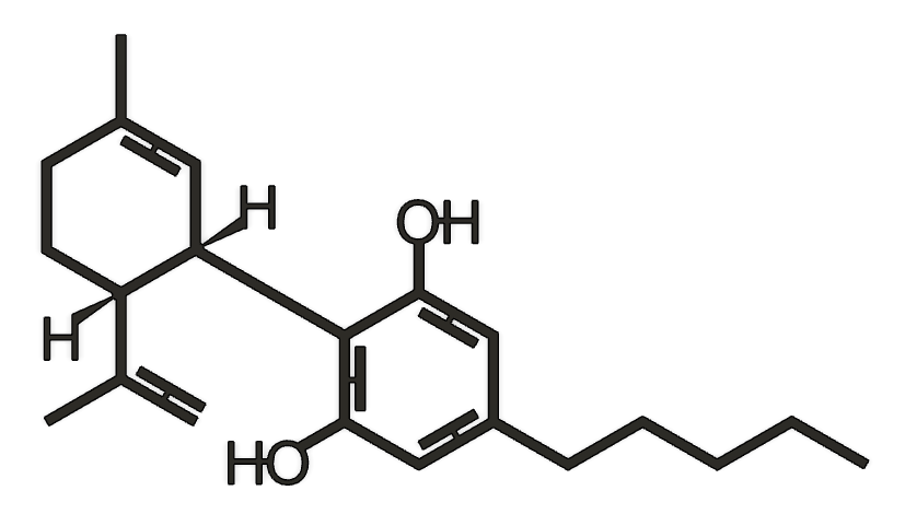 CBD molecule - weed