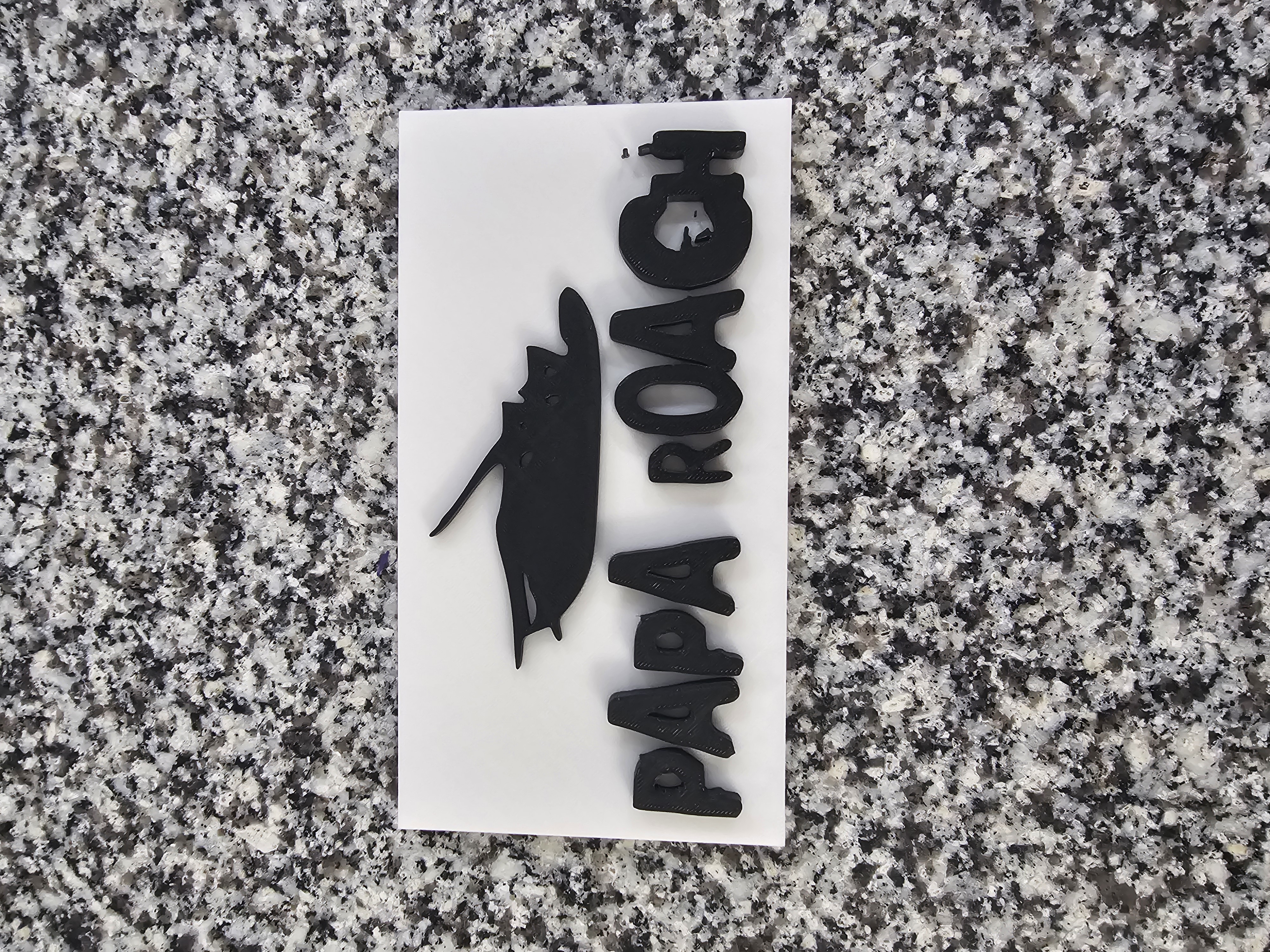Papa Roach Rock Band 3D Logo Wall Art Plaque