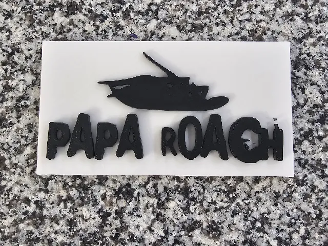 Papa Roach Rock Band 3D Logo Wall Art Plaque