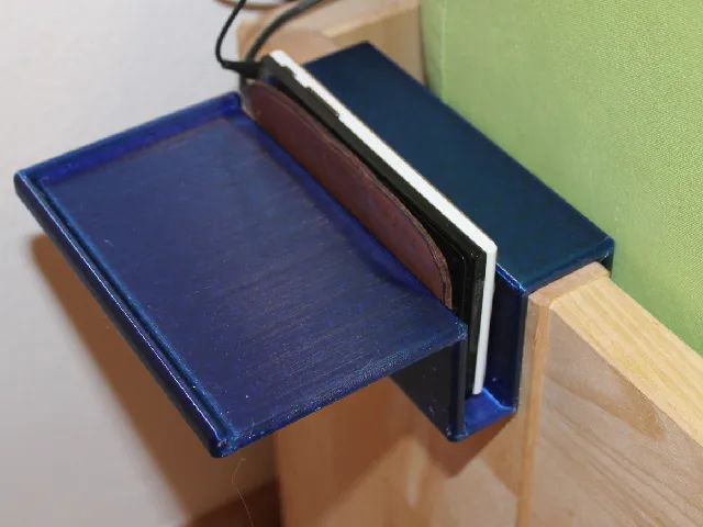Bedside shelf and phone holder - fits 3cm boards