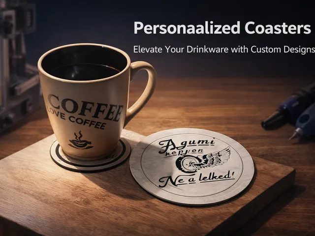 Custom coaster with inscription