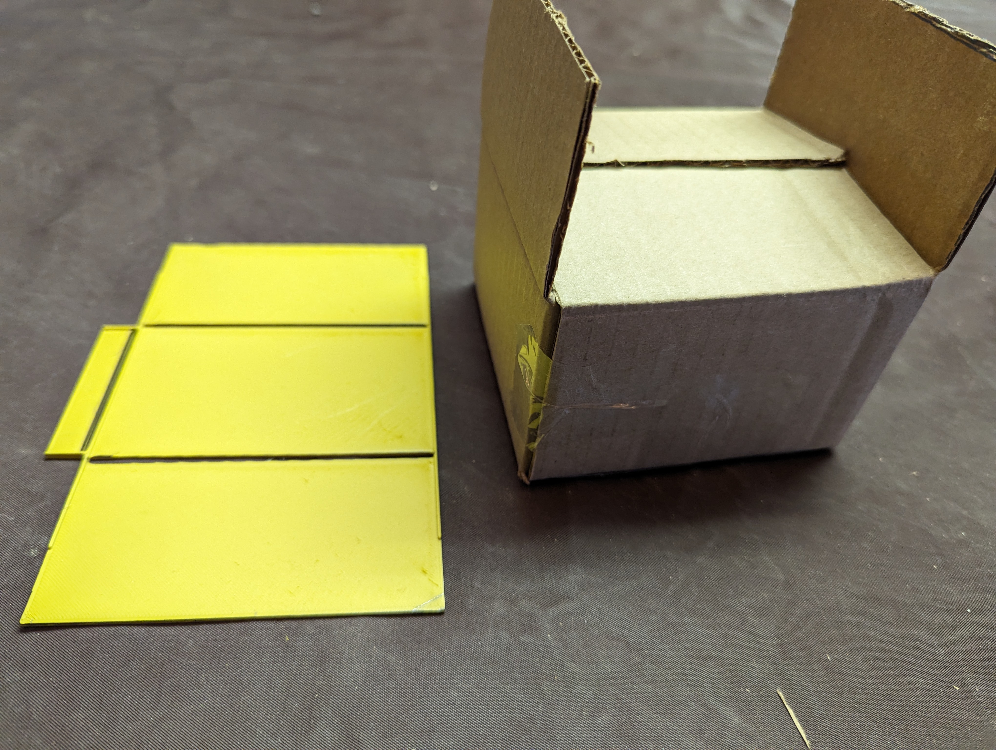 small cardboard box template - Create a small box from waste cardboard