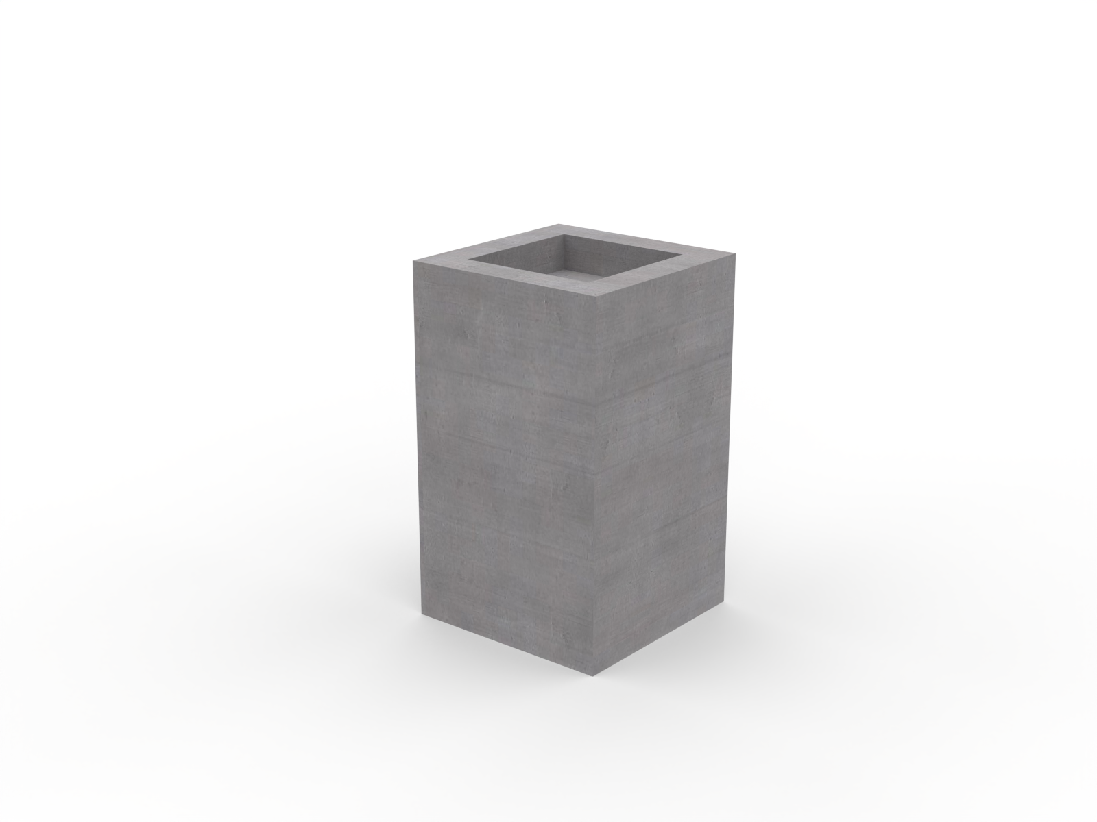 Scale Square Concrete Planter