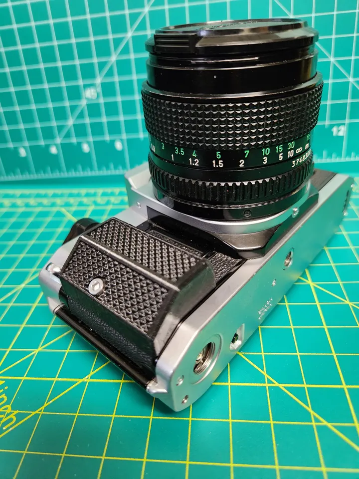 Canon AE-1 Program Grip, Winder Cover, & Shoe Insert by zn3D