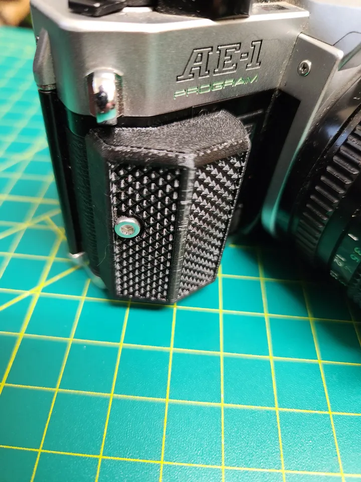 Canon AE-1 Program Grip, Winder Cover, & Shoe Insert by zn3D