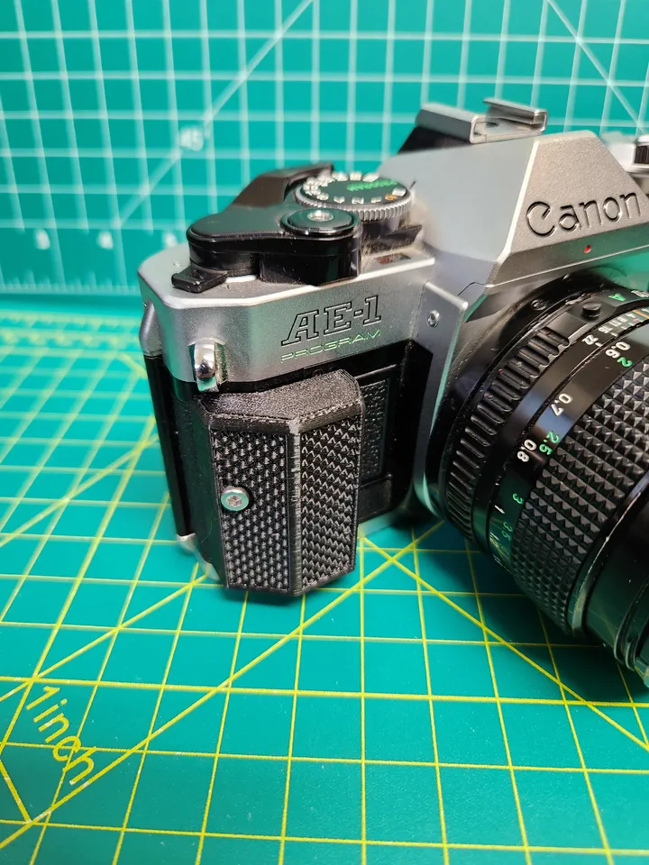 Canon AE-1 Program Grip, Winder Cover, & Shoe Insert by zn3D