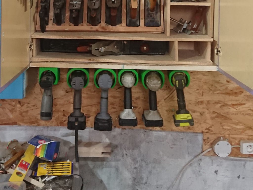 Cordless drill holder