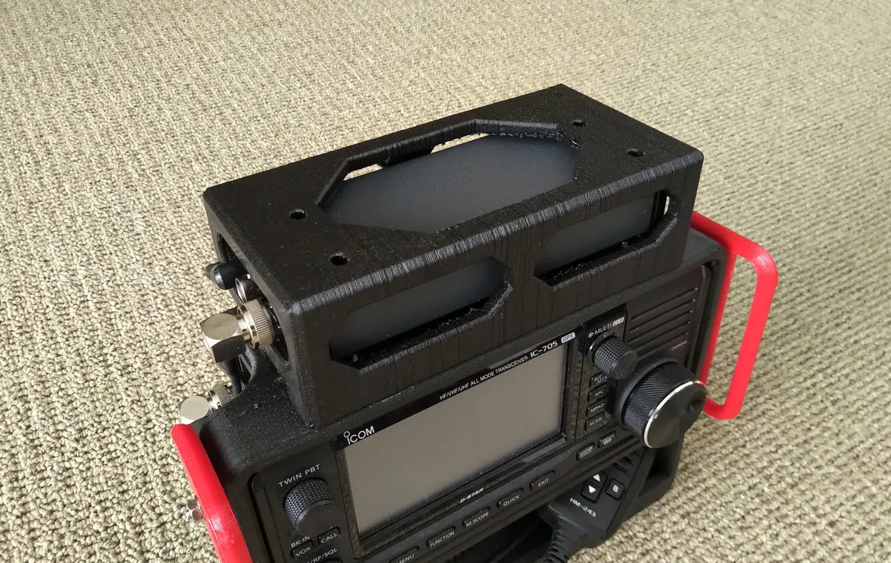 mAT-705Plus Tuner Case Add-On for ICOM IC-705 Case by